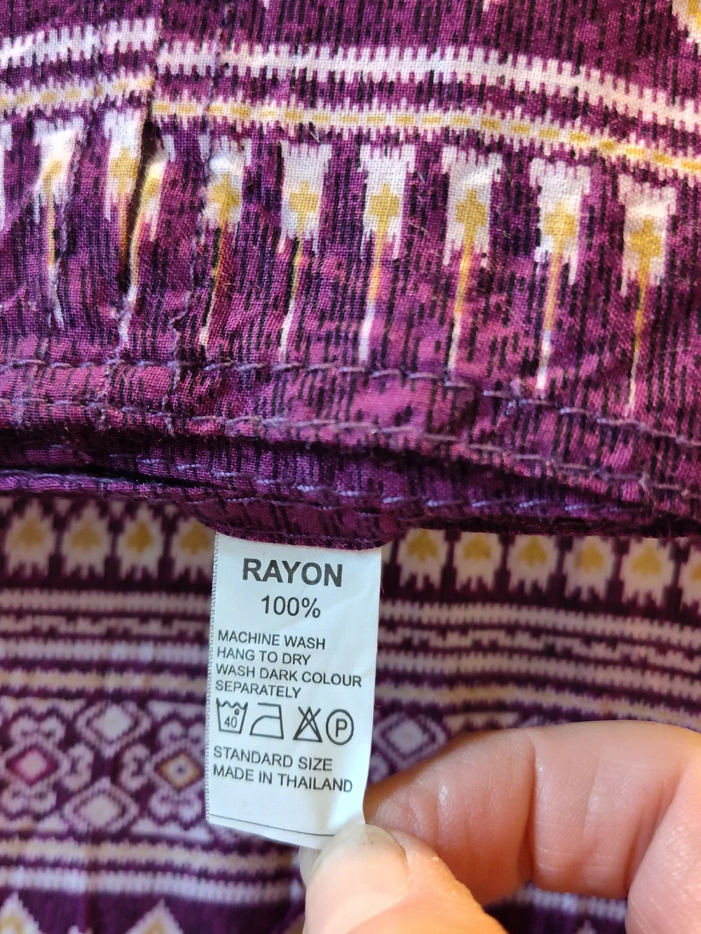 N/A 100% rayon